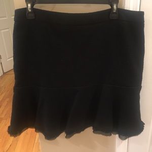 Ann Taylor Tulip Flare Tweed Skirt